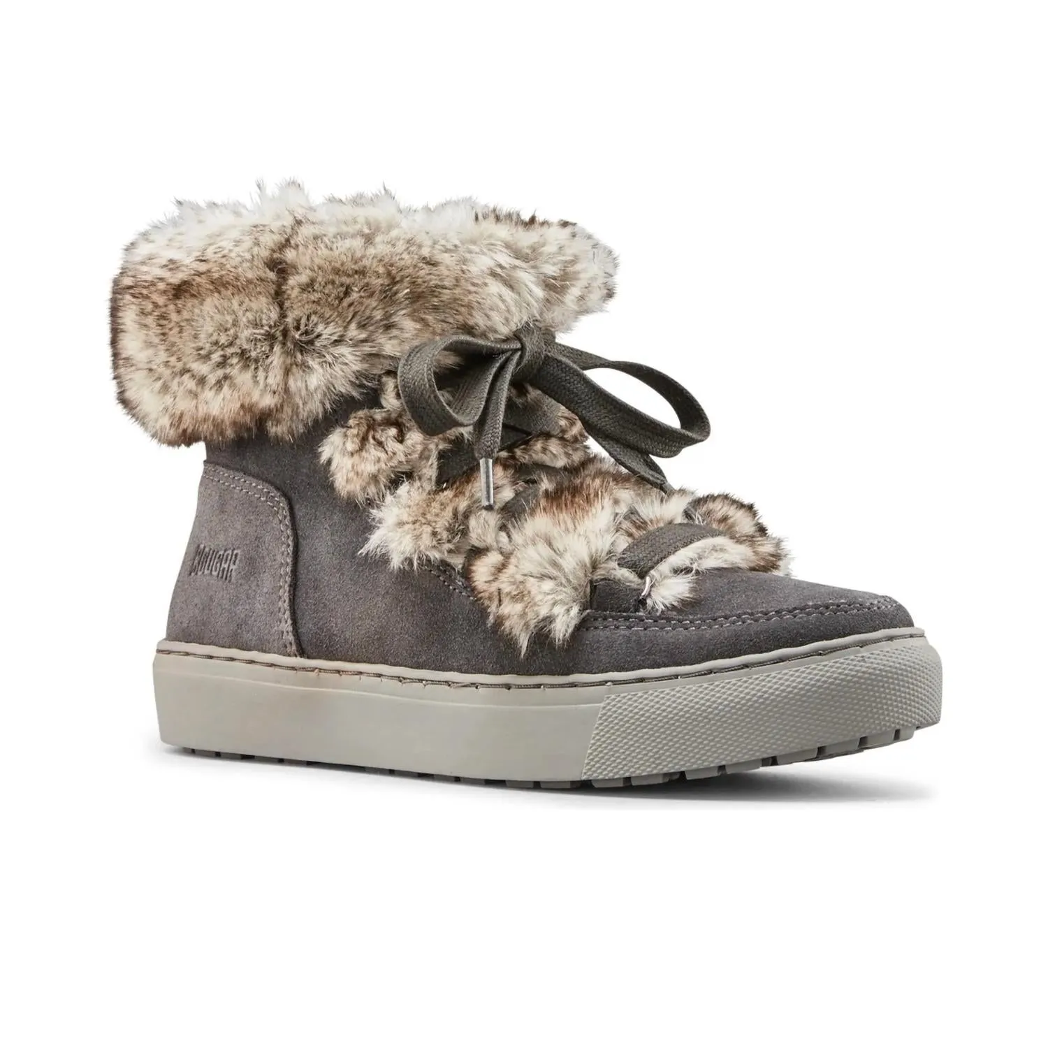 Women's Dasha Furry Booties In Pewter