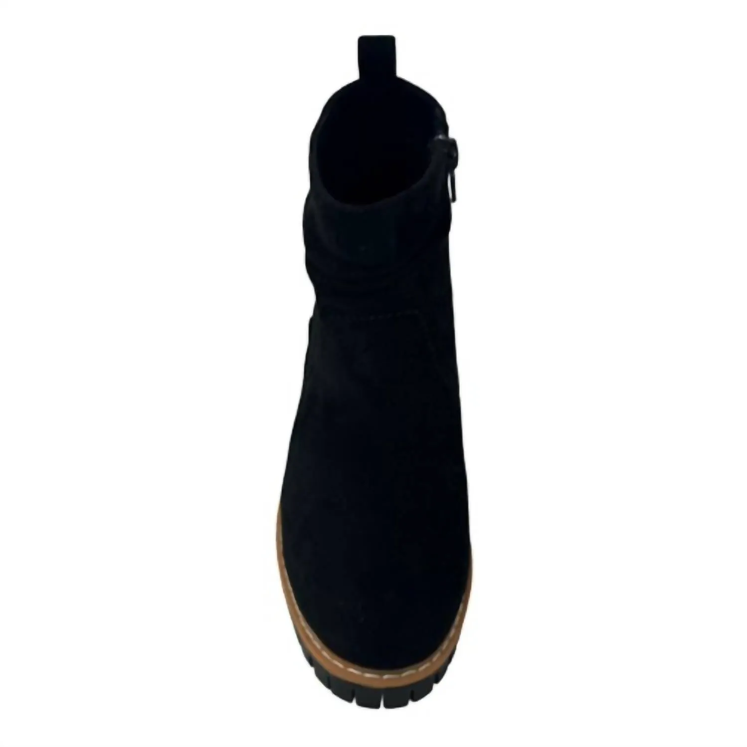 Women's Dashing Sueded Boot In Black