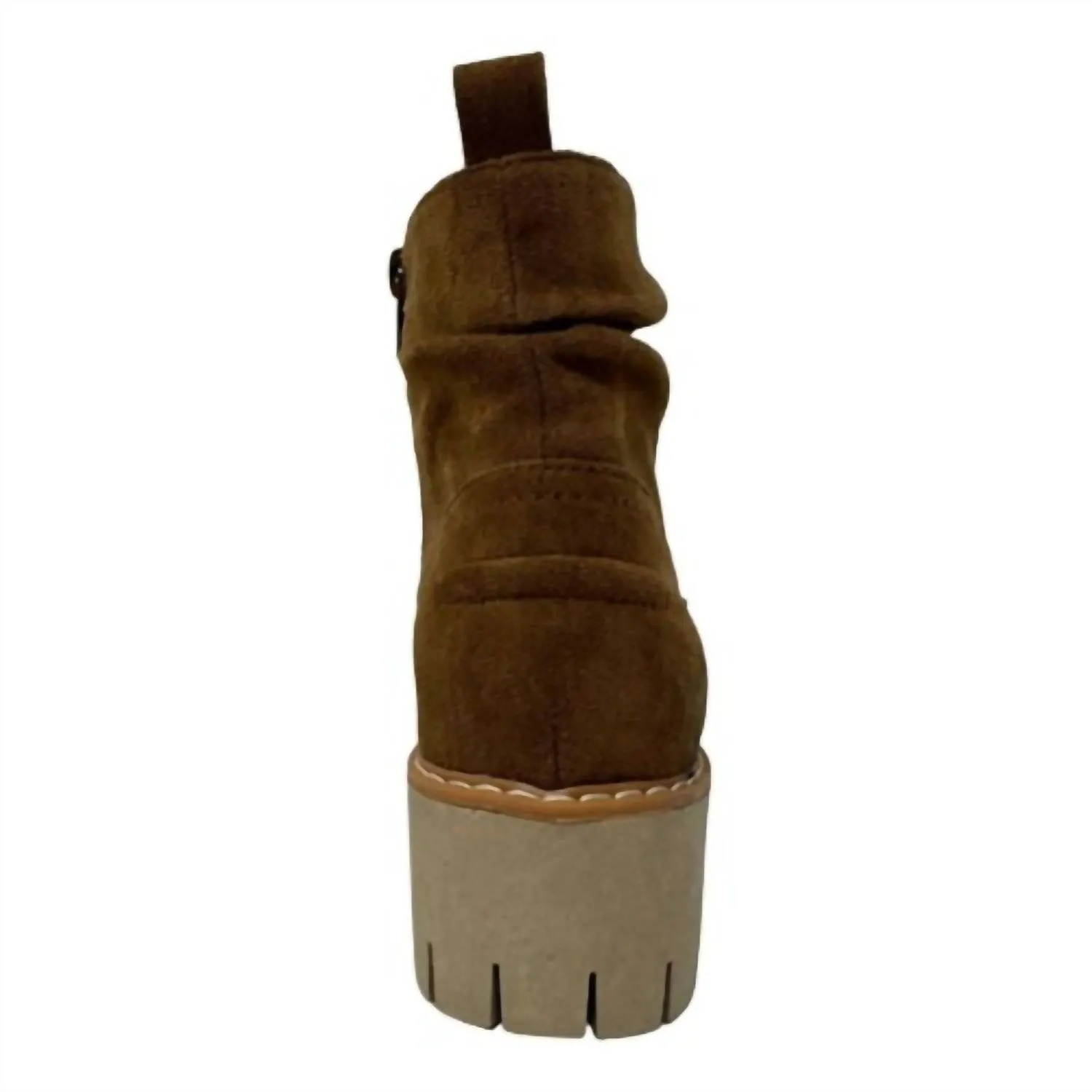 Women's Dashing Sueded Boot In Tan