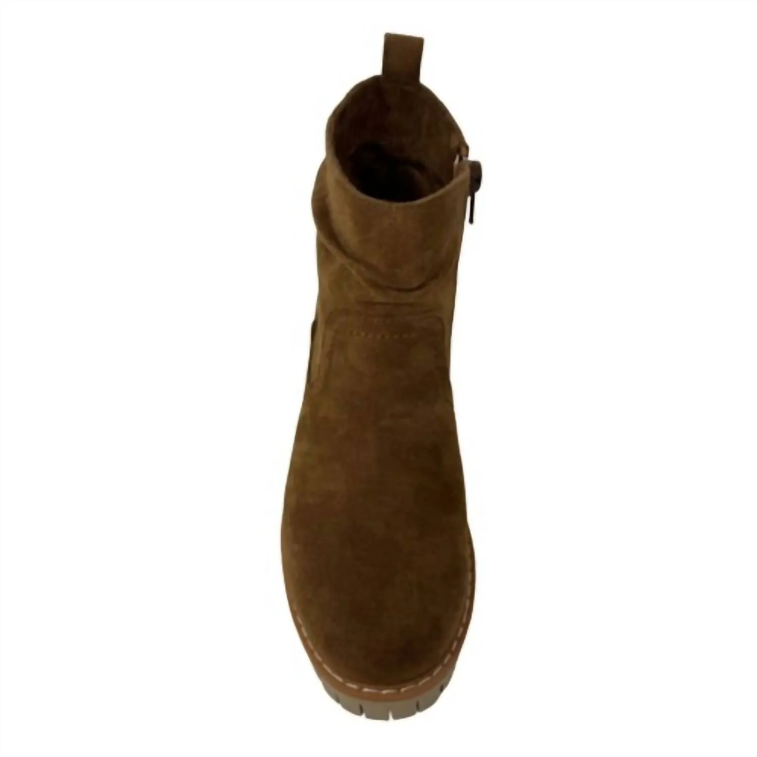 Women's Dashing Sueded Boot In Tan
