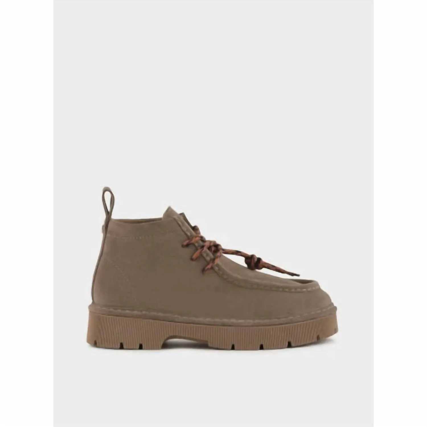 Women's Desert Suede Shoe Boot In Walnut