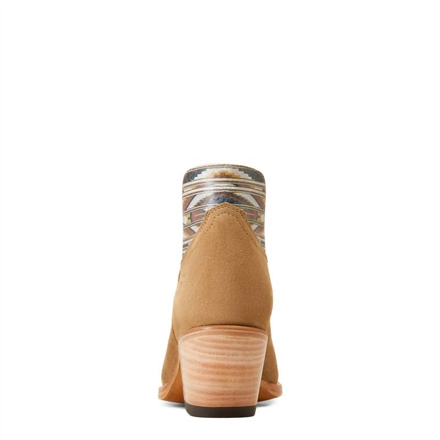 Women's Dijon Roughout Snip Toe Booties In Dijon/multi