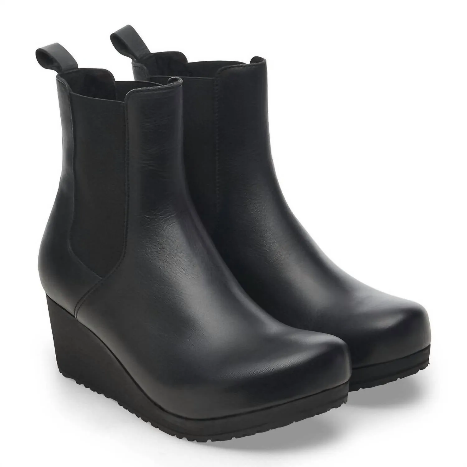 Women's Ebba Wedge Slip On Ankle Boot In Black
