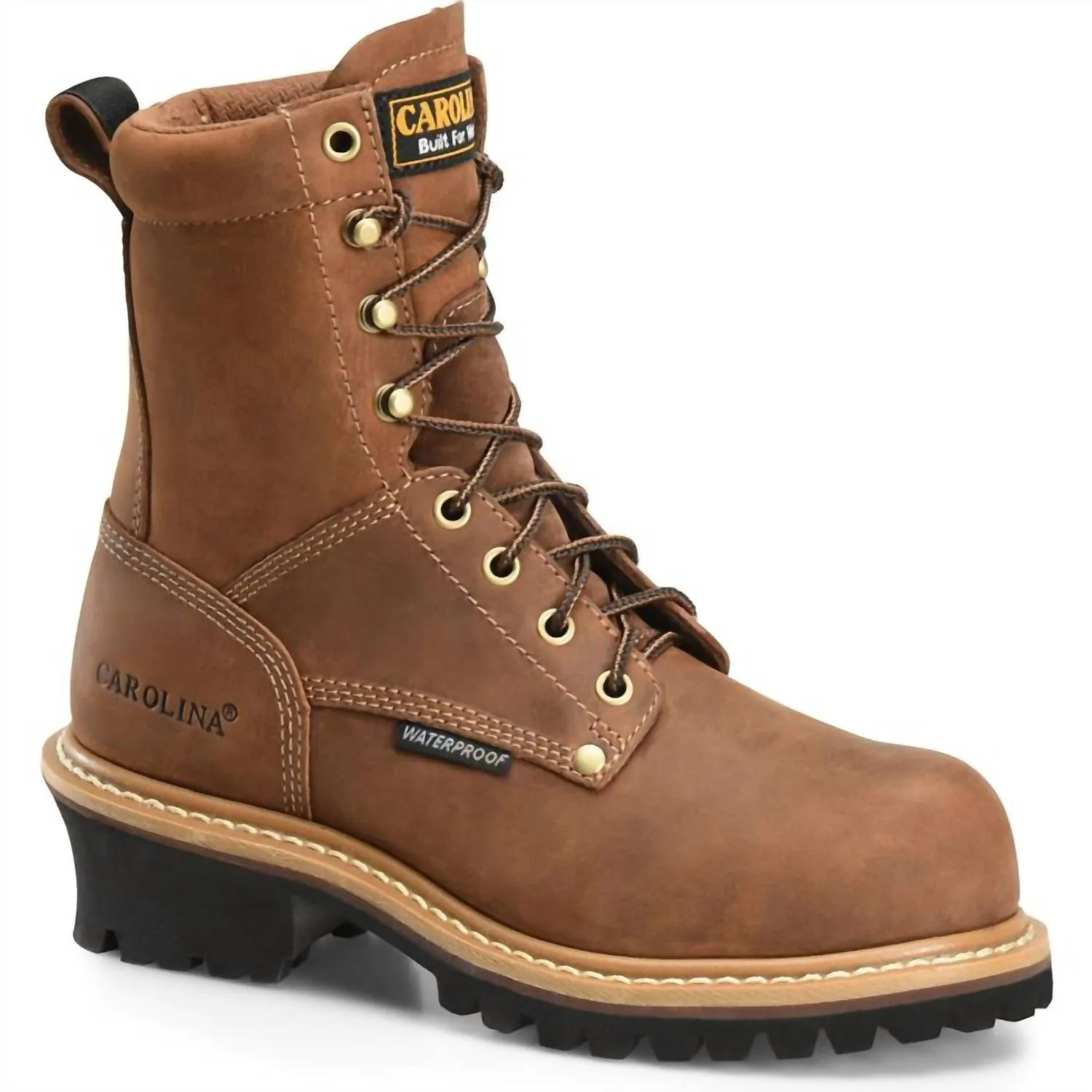 WomenS Elm 8 Waterproof Comp Toe Logger Boot In Brown