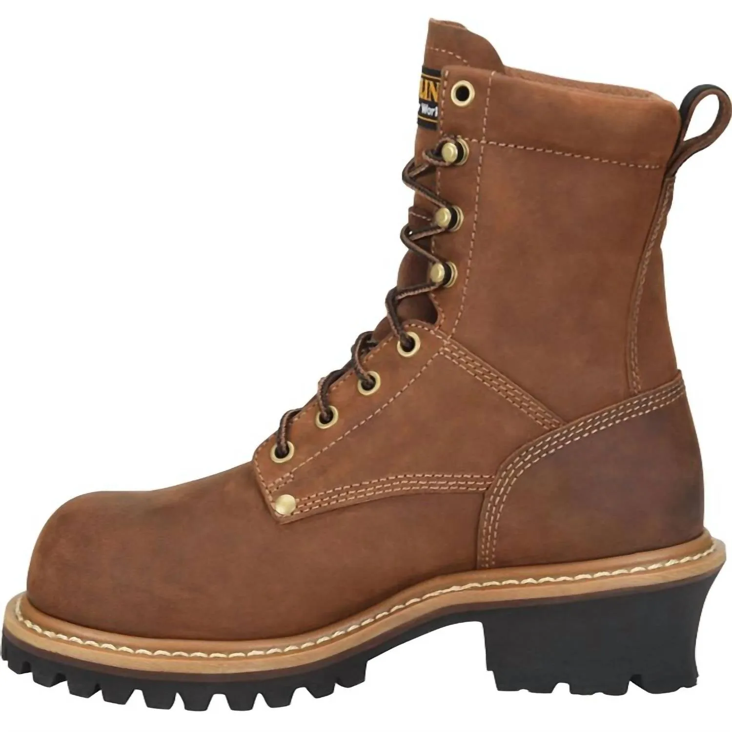 WomenS Elm 8 Waterproof Comp Toe Logger Boot In Brown