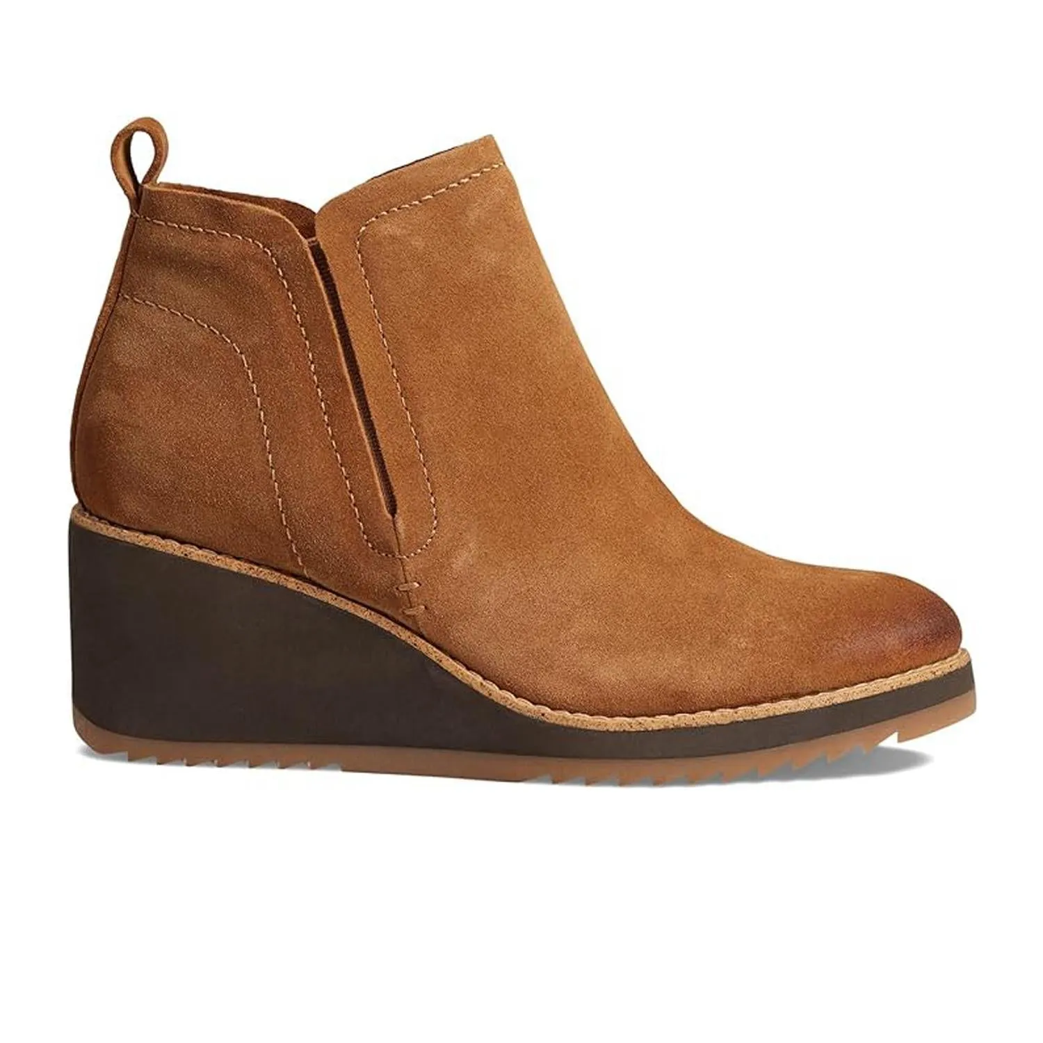 Women's Emeree Wedge Bootie In Saddle Brown