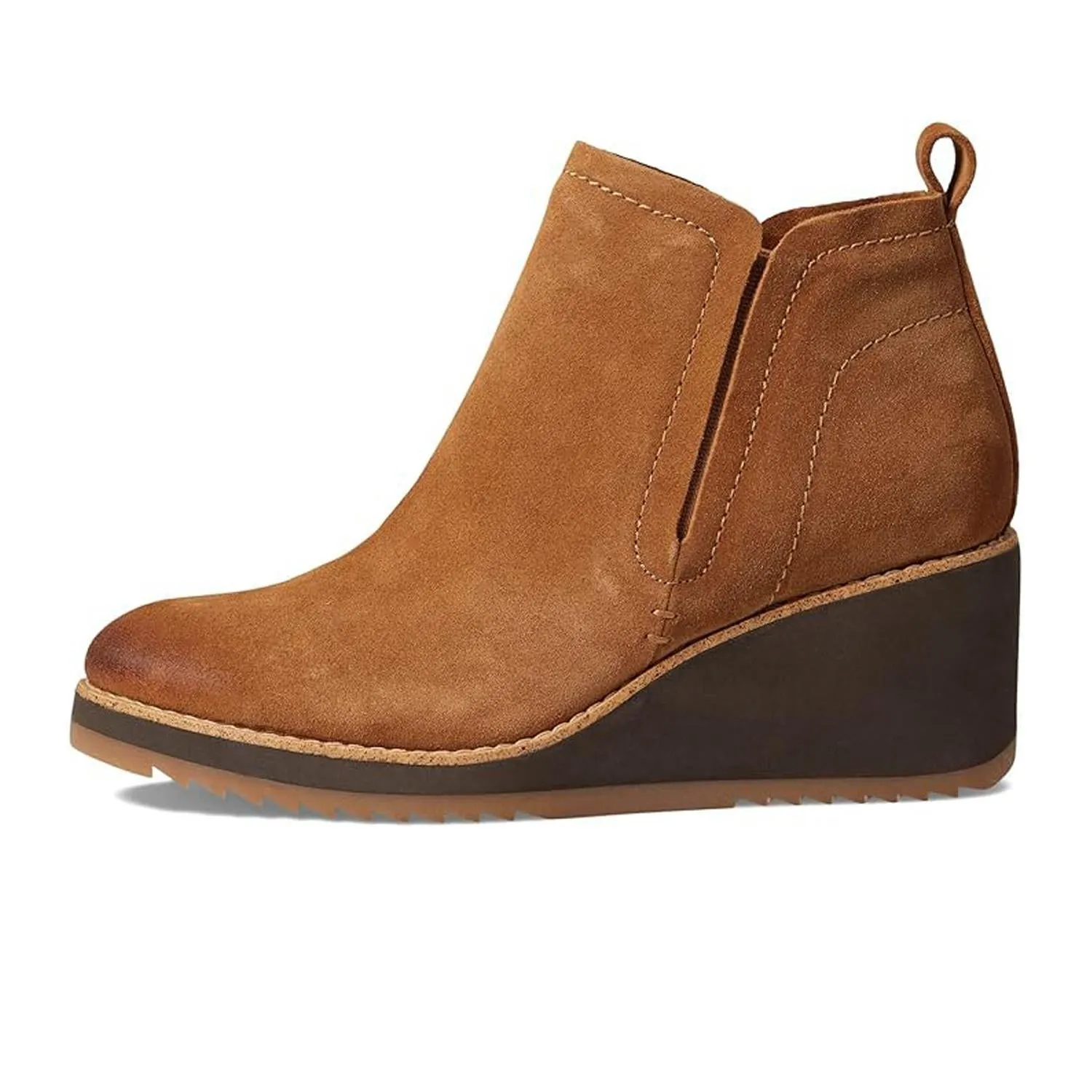 Women's Emeree Wedge Bootie In Saddle Brown