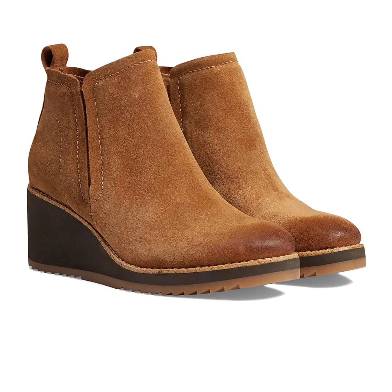 Women's Emeree Wedge Bootie In Saddle Brown