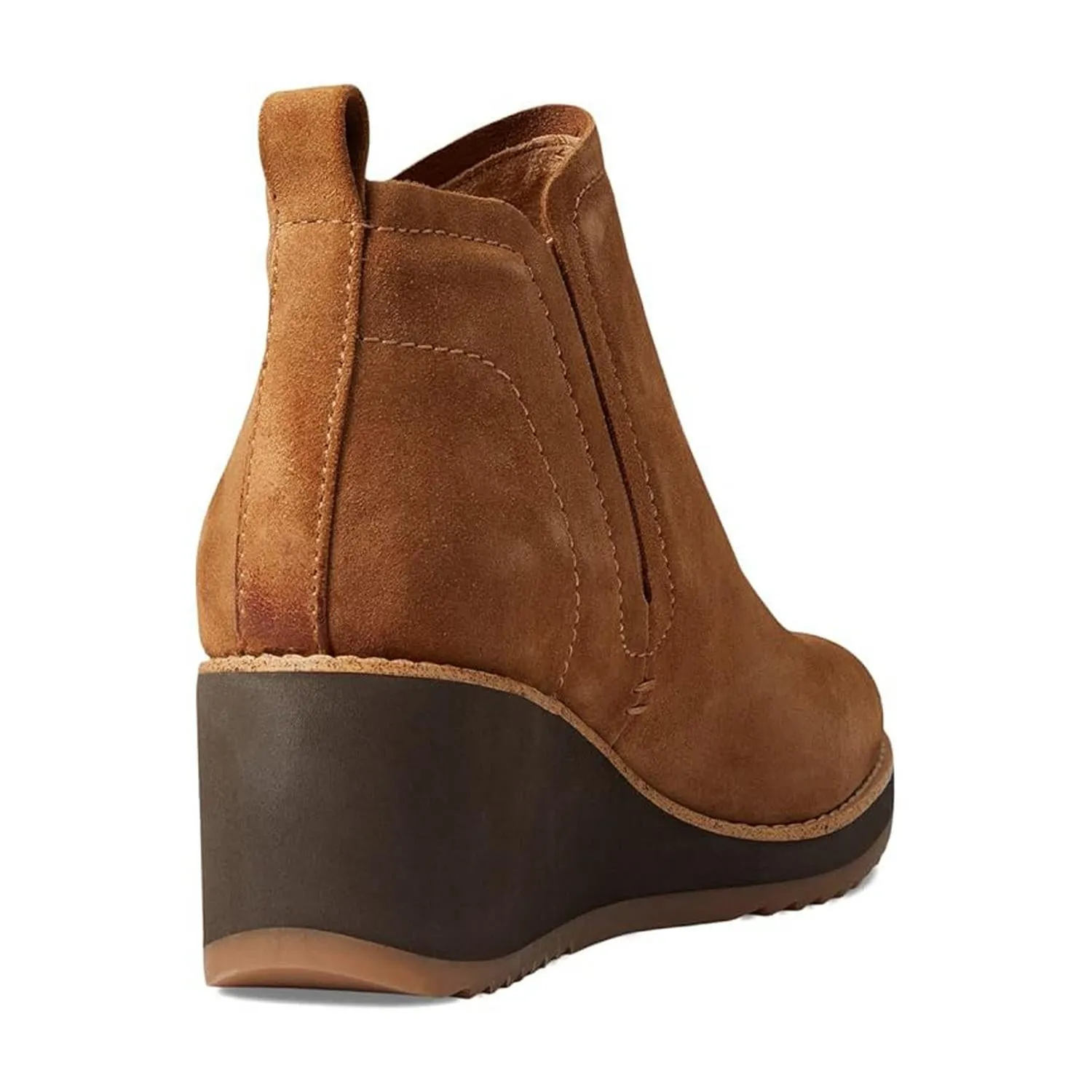 Women's Emeree Wedge Bootie In Saddle Brown