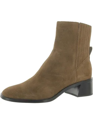 Womens Faux Leather Casual Ankle Boots
