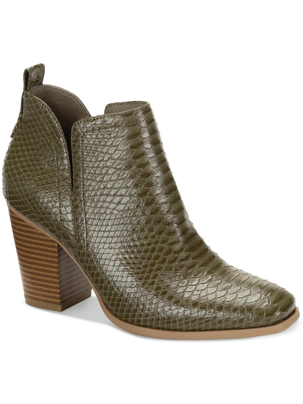 Womens Faux Leather Dressy Booties