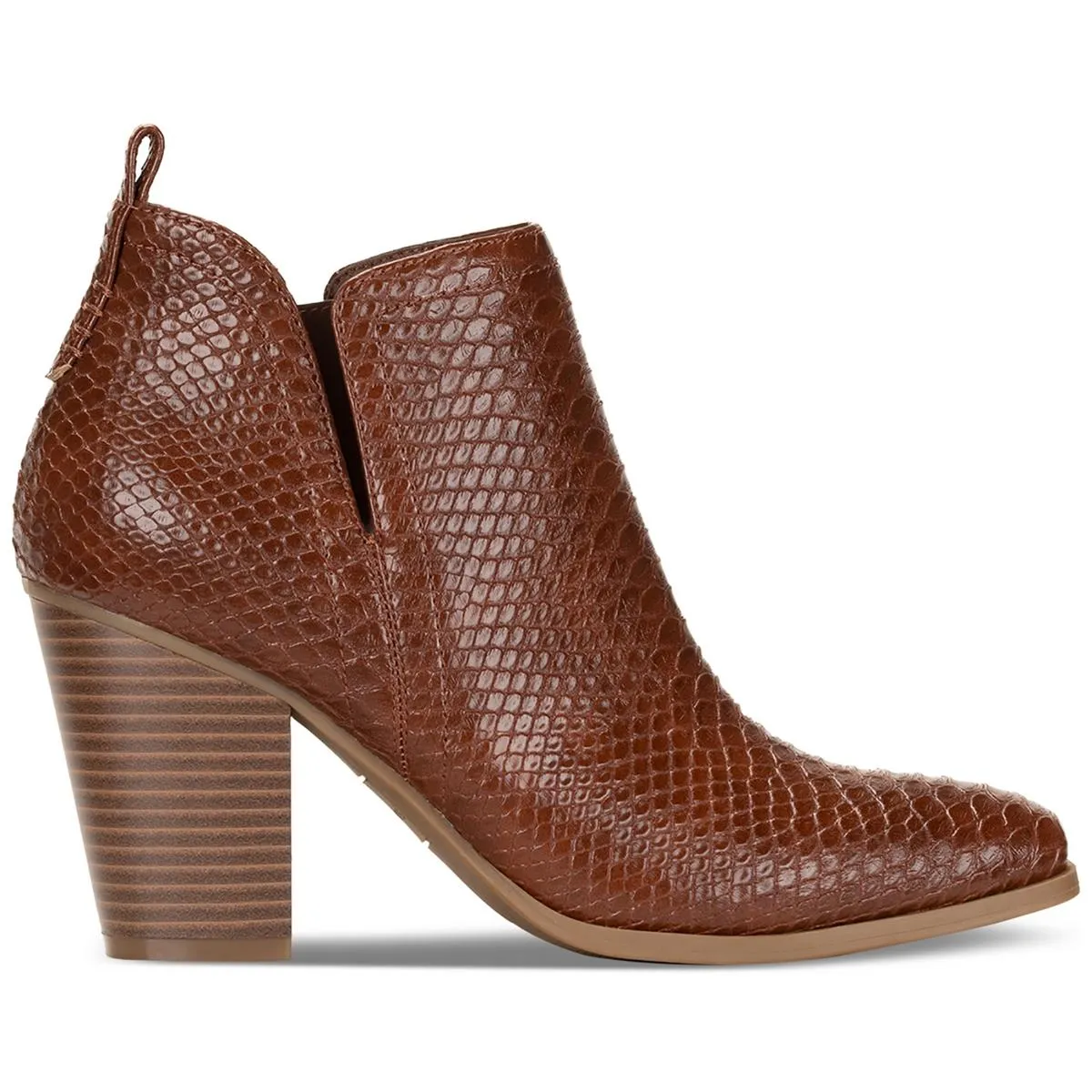 Womens Faux Leather Dressy Booties