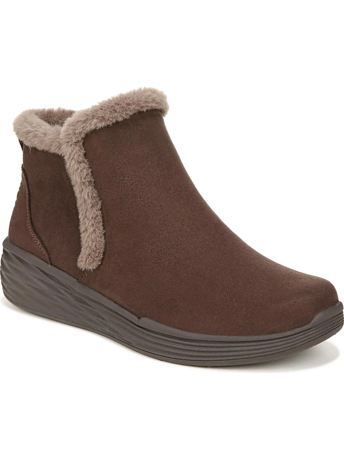 Womens Faux Suede Ankle Winter & Snow Boots