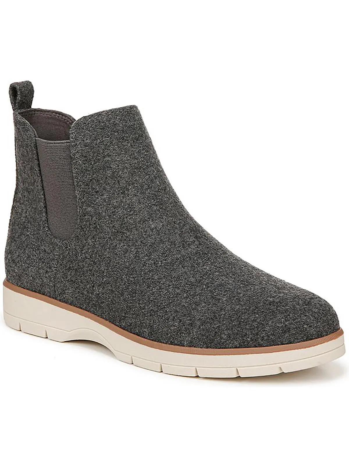 Womens Faux Suede Chelsea Booties