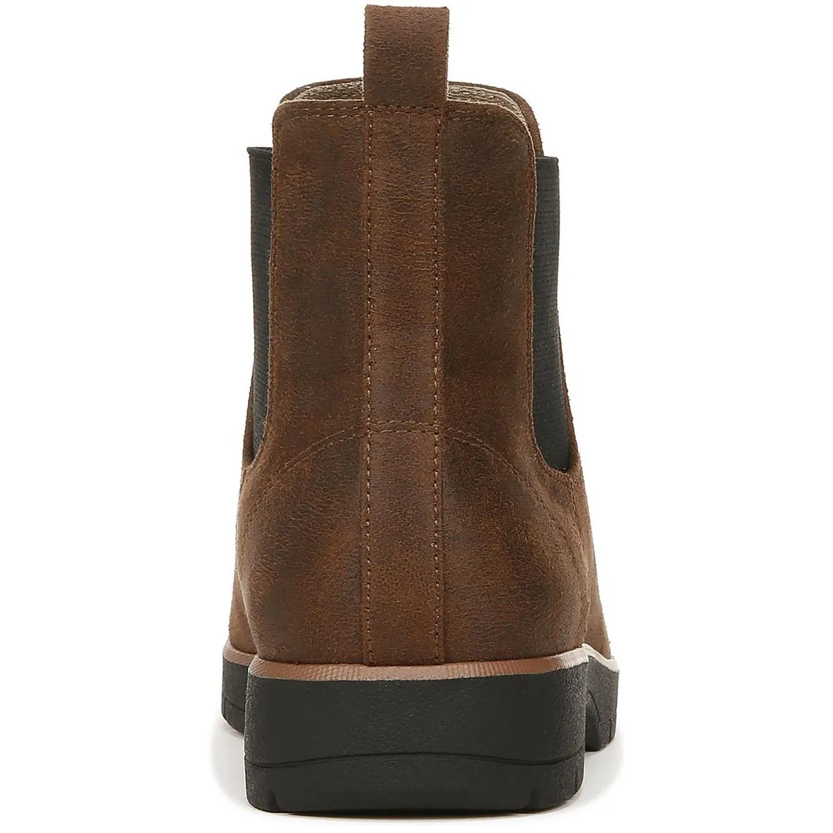 Womens Faux Suede Chelsea Booties