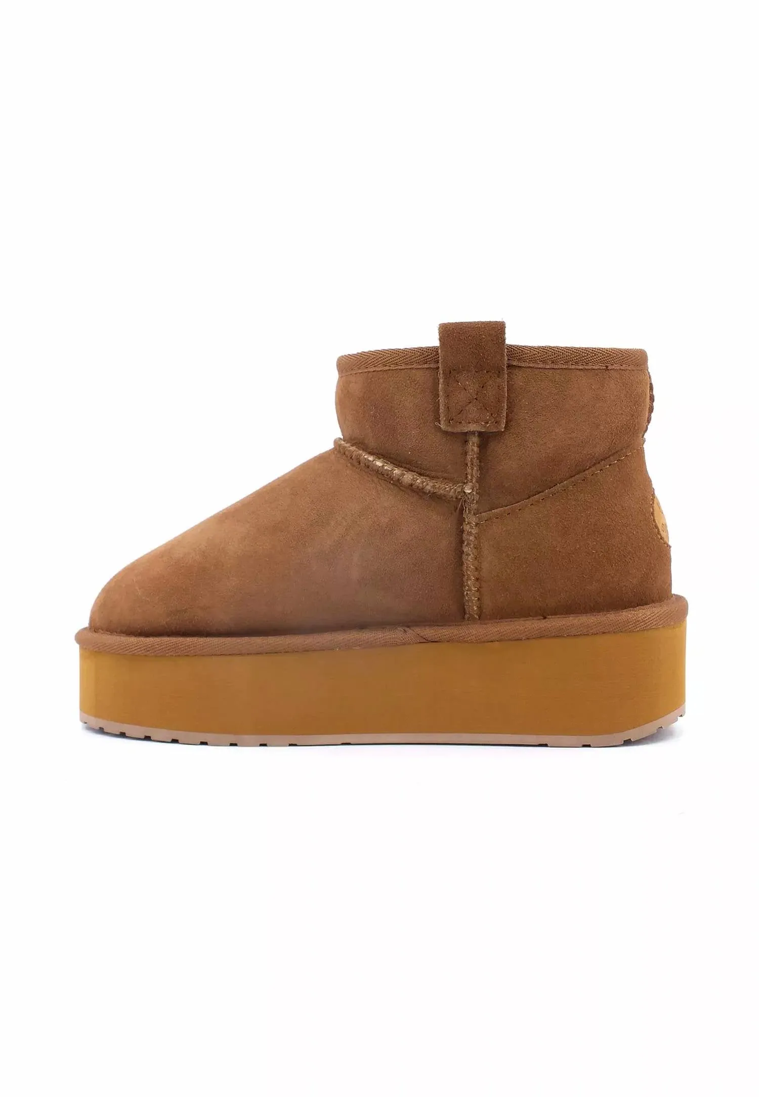 Women's Foy Flatform Micro Boots In Chestnut