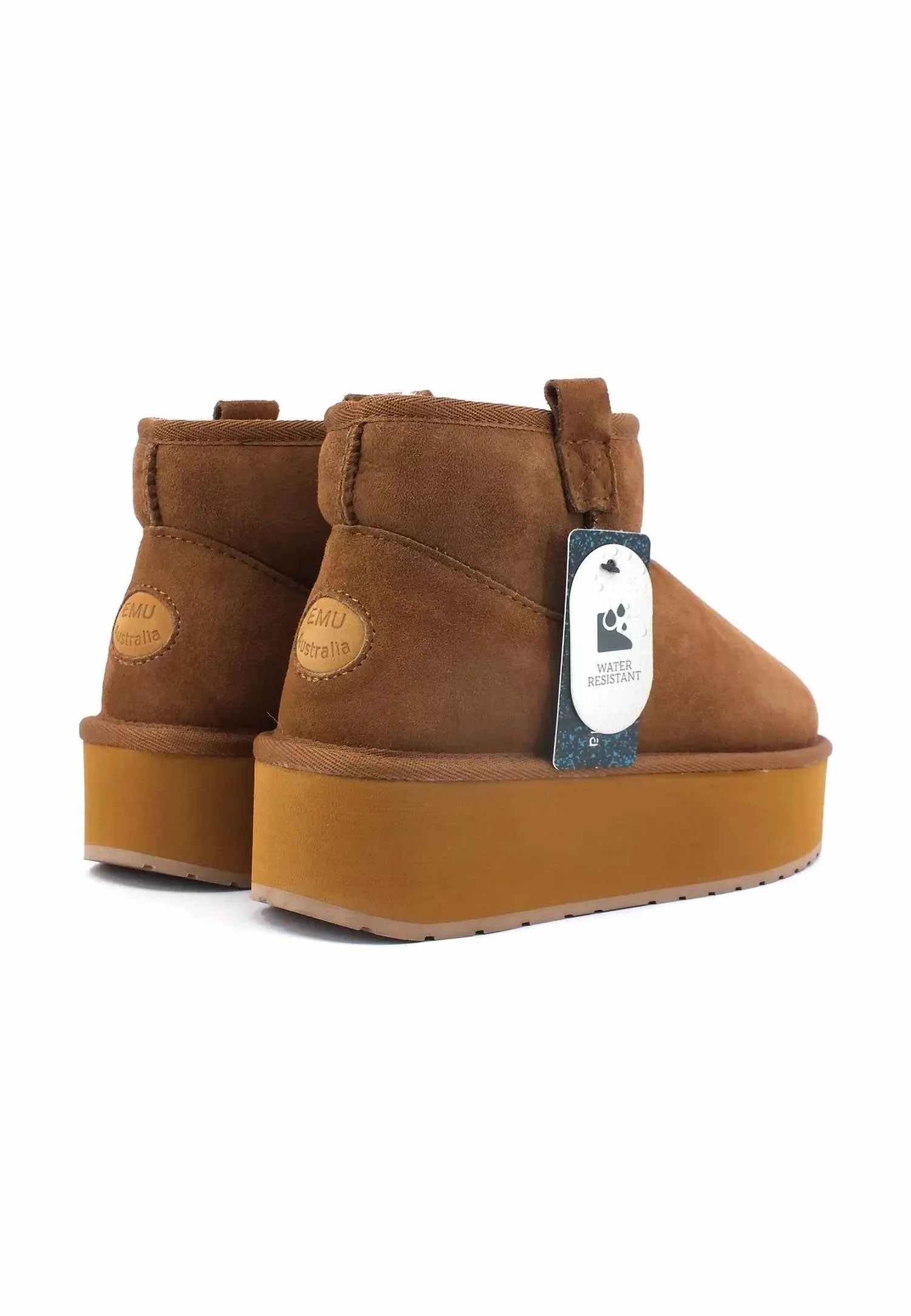 Women's Foy Flatform Micro Boots In Chestnut