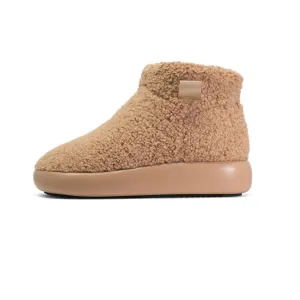 Women's Fuzzy Magic Moon Bootie In Beige