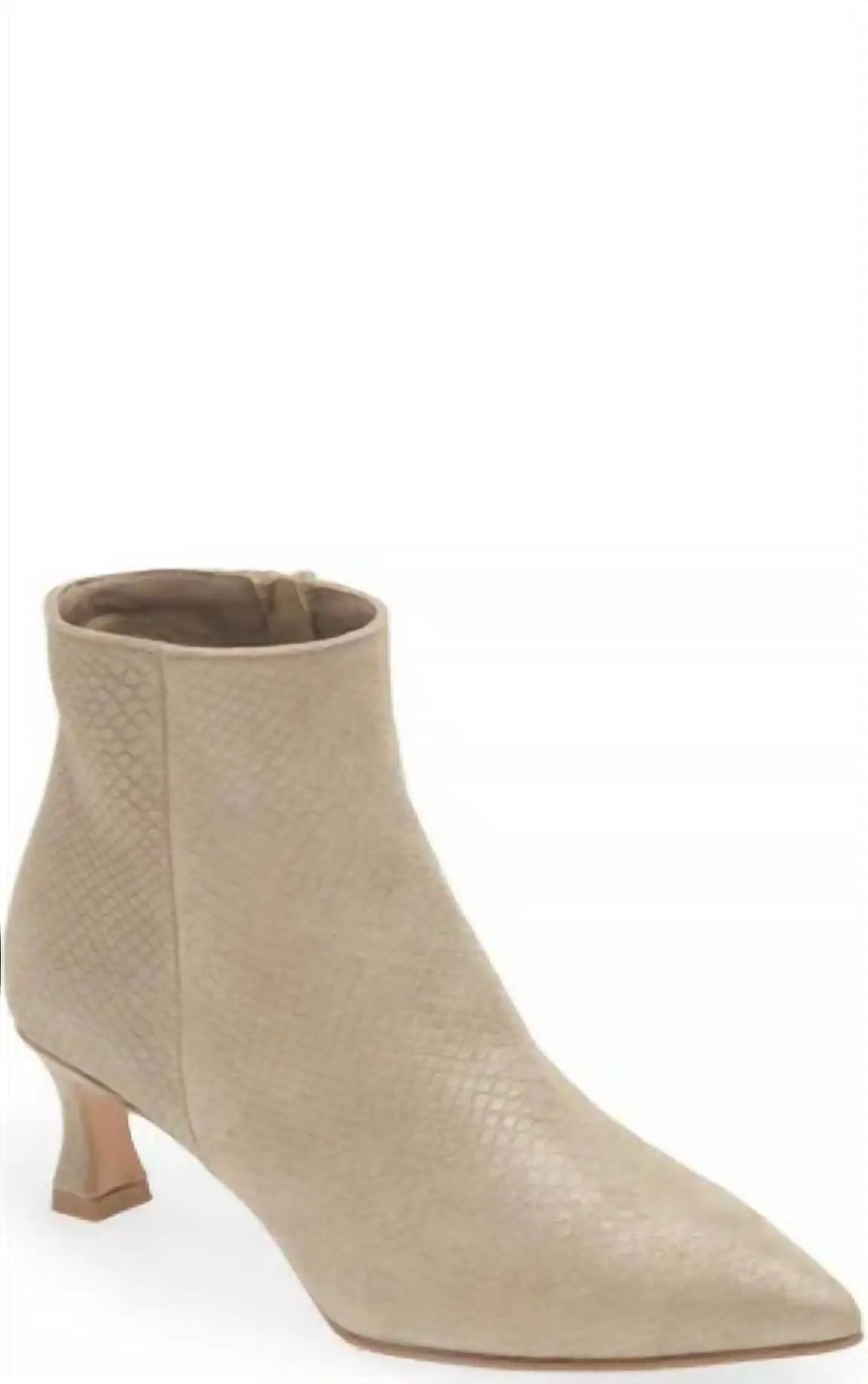Women's Garvie Leather Boot In Harley St Pitone Beige