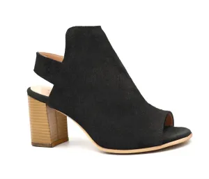 Women's Gwen Peep Toe Bootie In Black