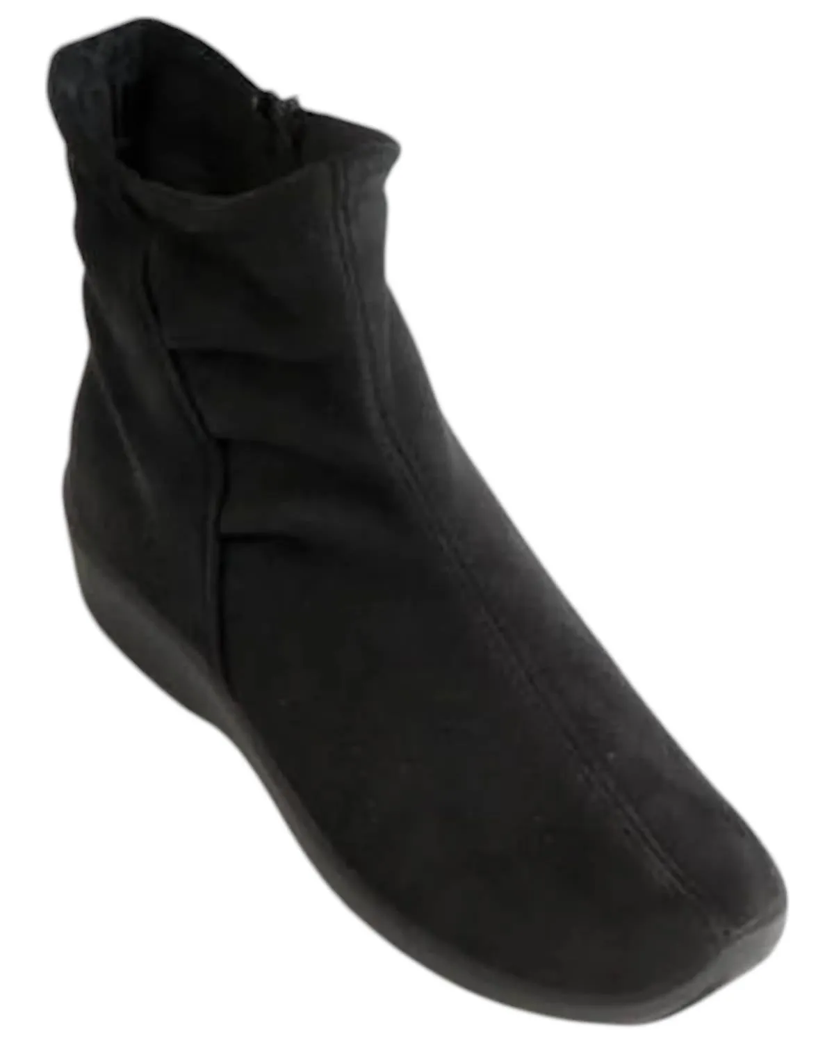 Women's Half Soft Booties In Blk Suede