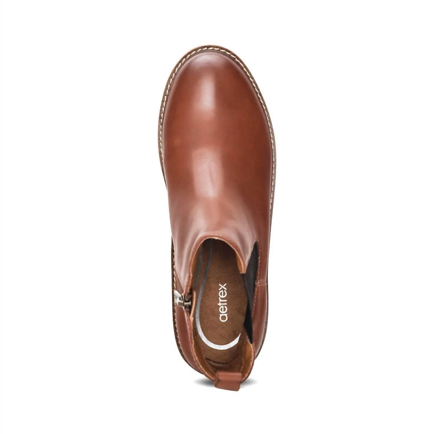 Women's Hannah Arch Support Boots In Cognac