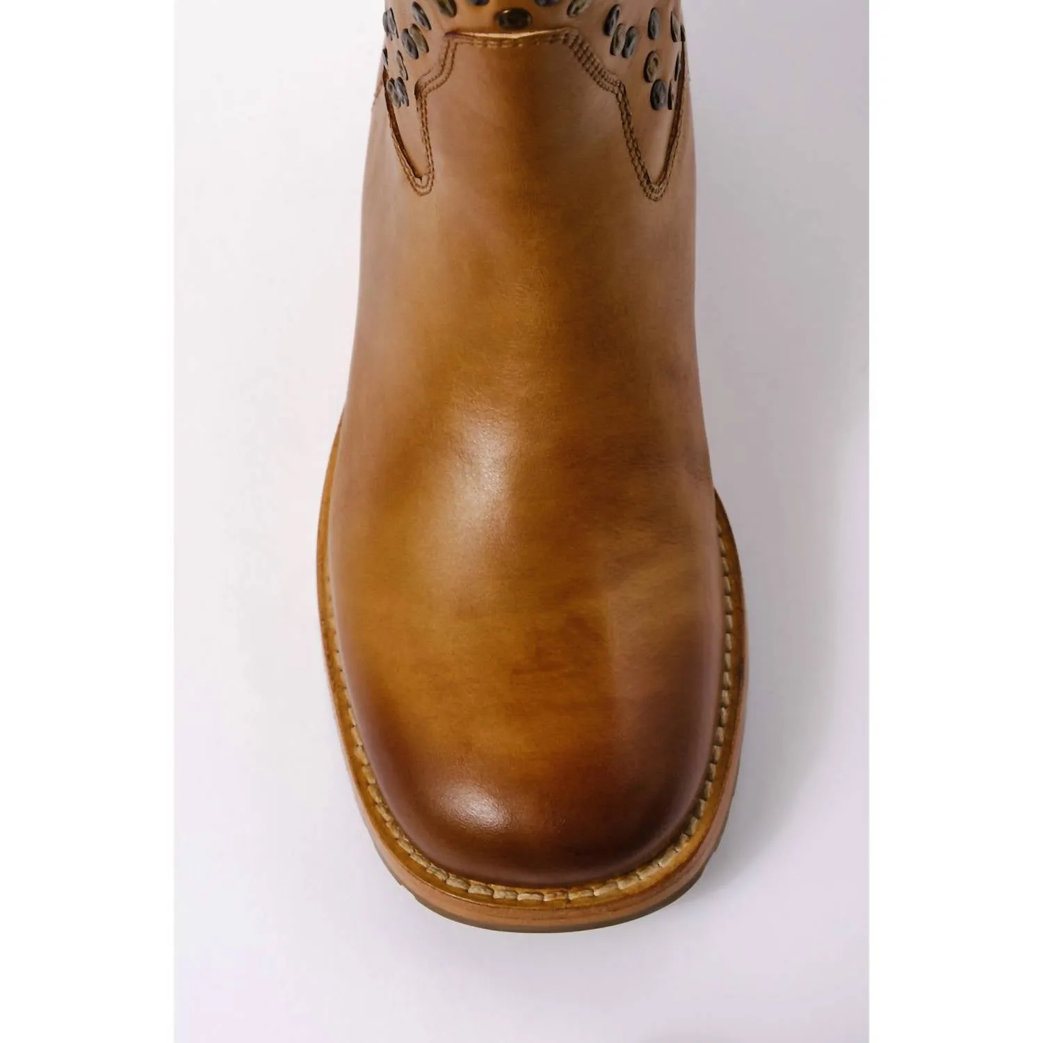 Women's Harmony Studded Ankle Boot In Biscuit