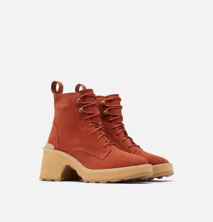 Women's Hi-Line Heel Lace Boot In Warp Red Tawny Buff