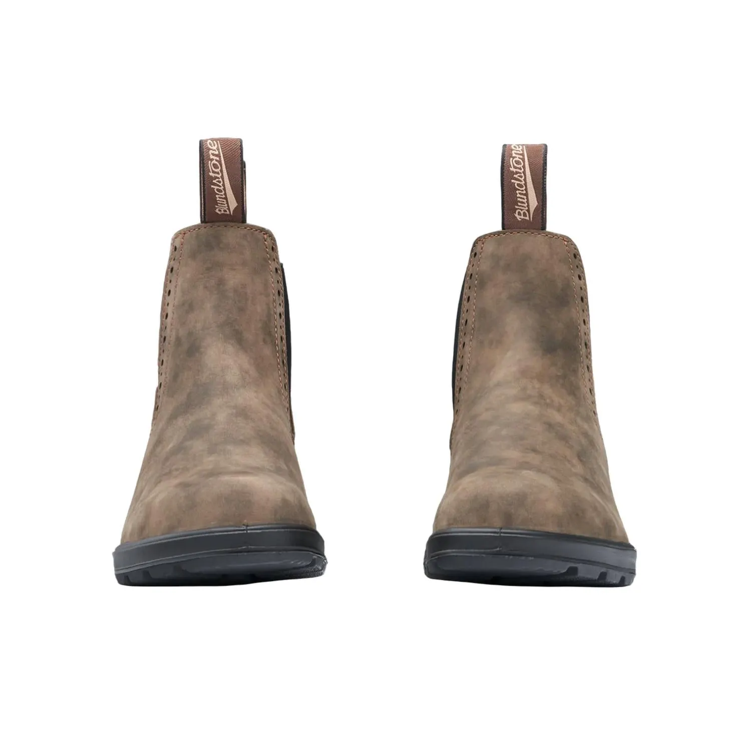 Women's High Top Elastic Sided Boot In Rustic Brown