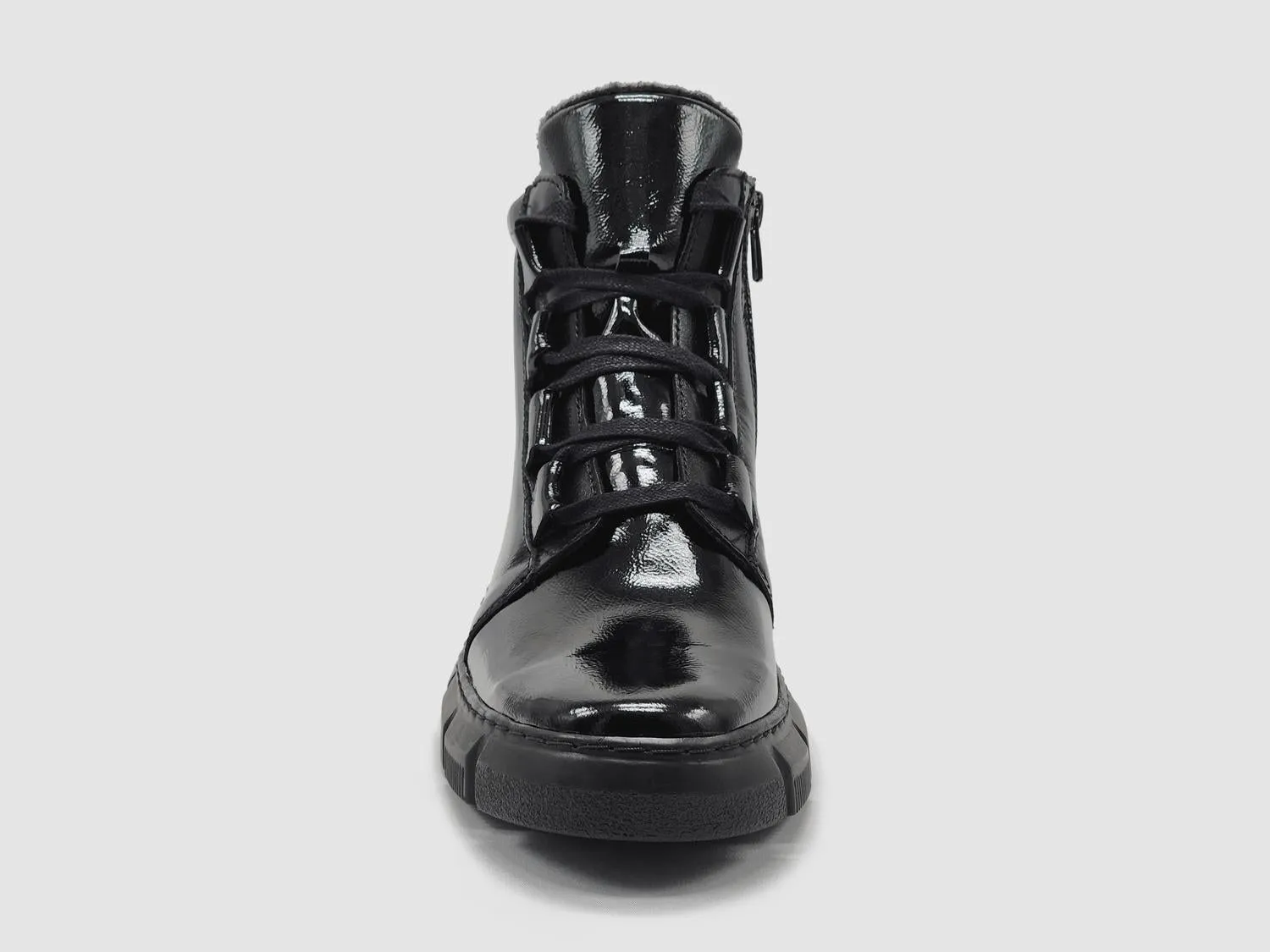 Women's Ino Fleece-Lined Zip-Up Leather Boots In Black