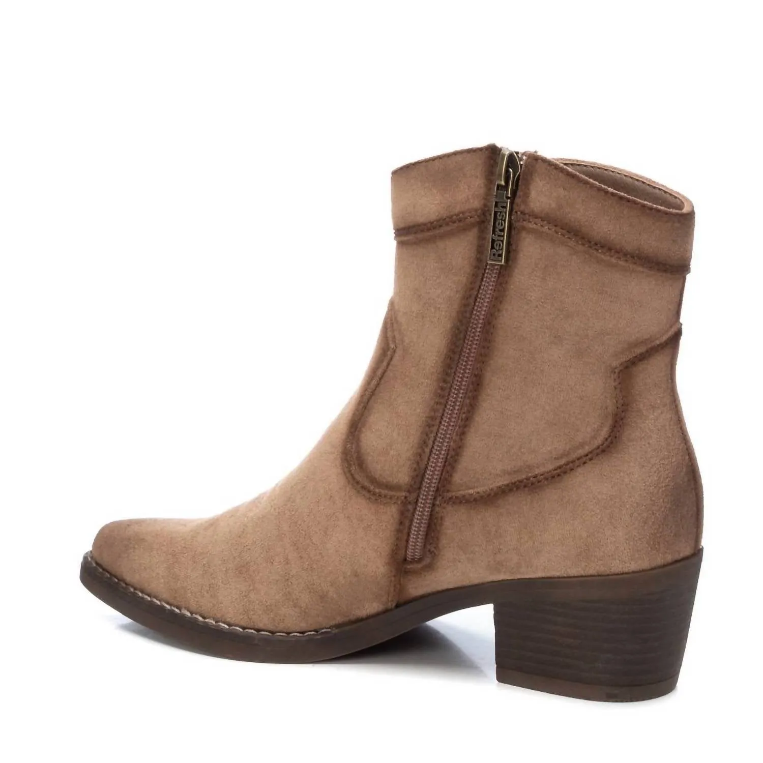 Women's Italian Western Booties In Light Brown