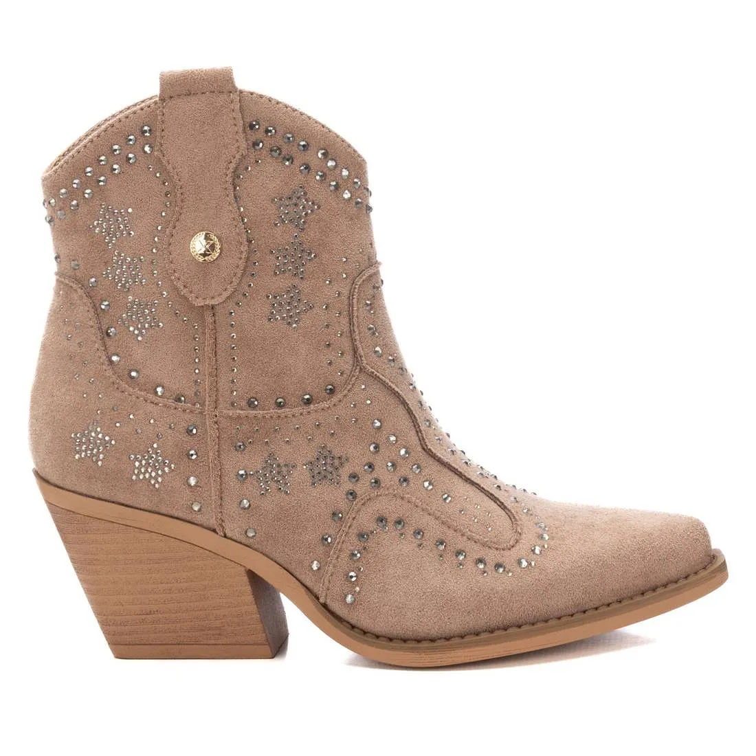 Women's Italian Western Suede Booties By XTI