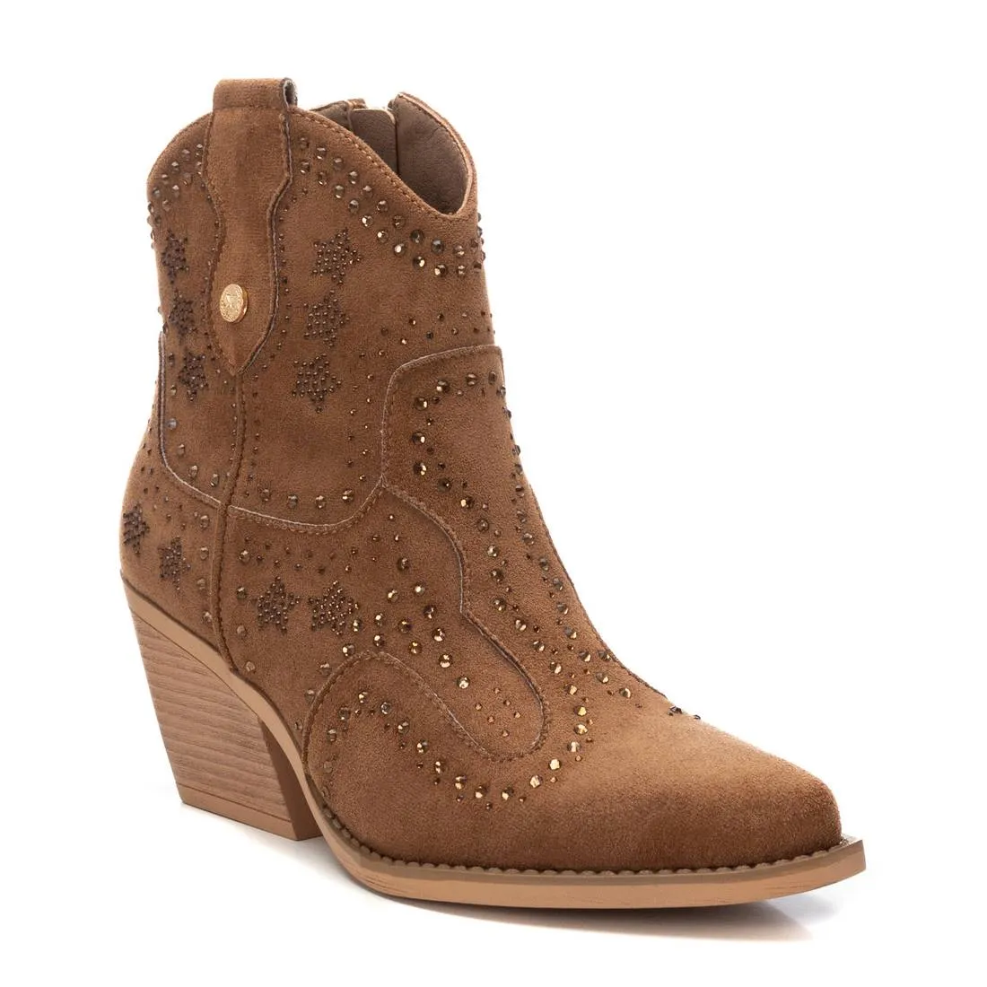Women's Italian Western Suede Booties By XTI