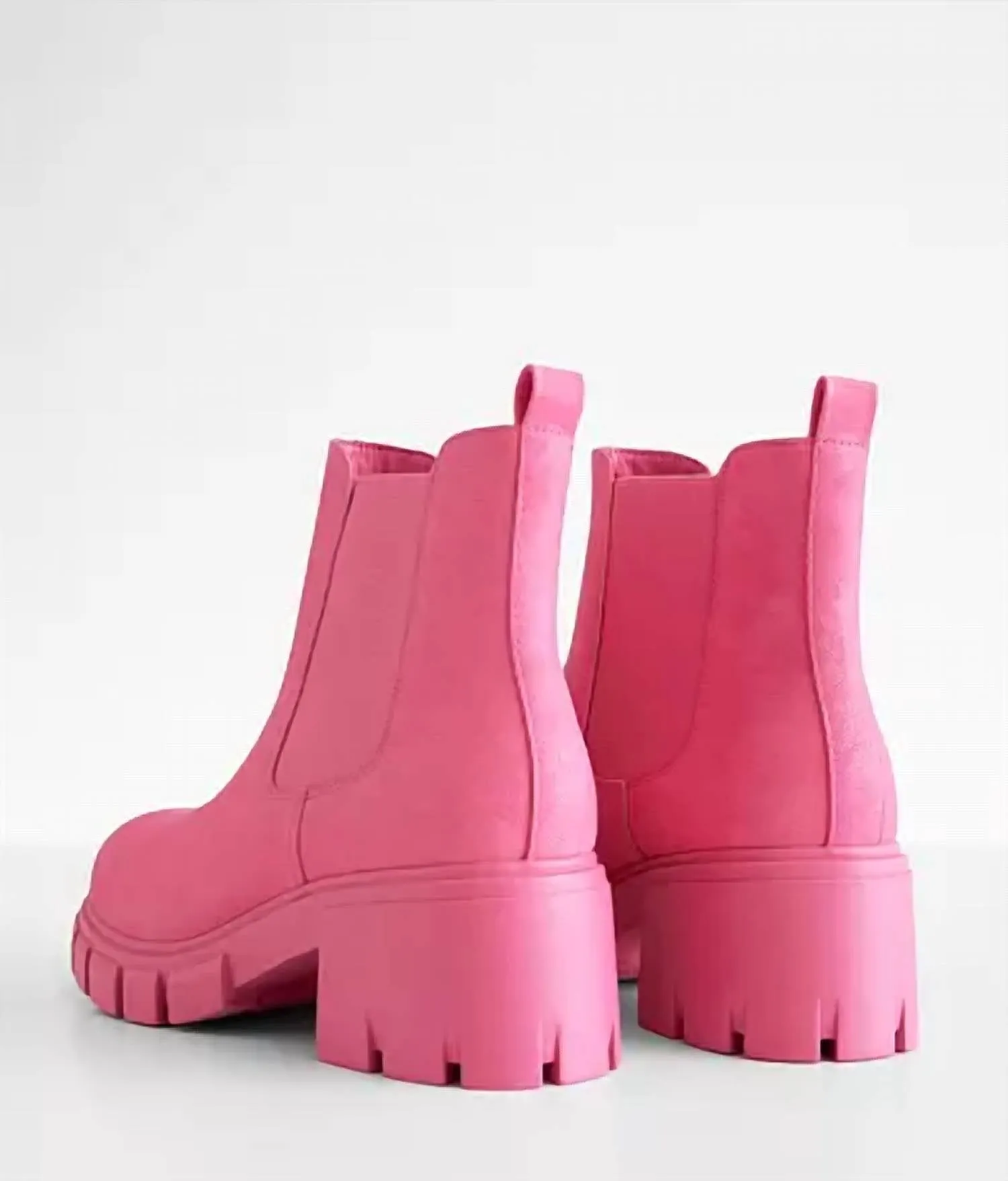 Women's Ivy Lug Bootie - Medium In Pink