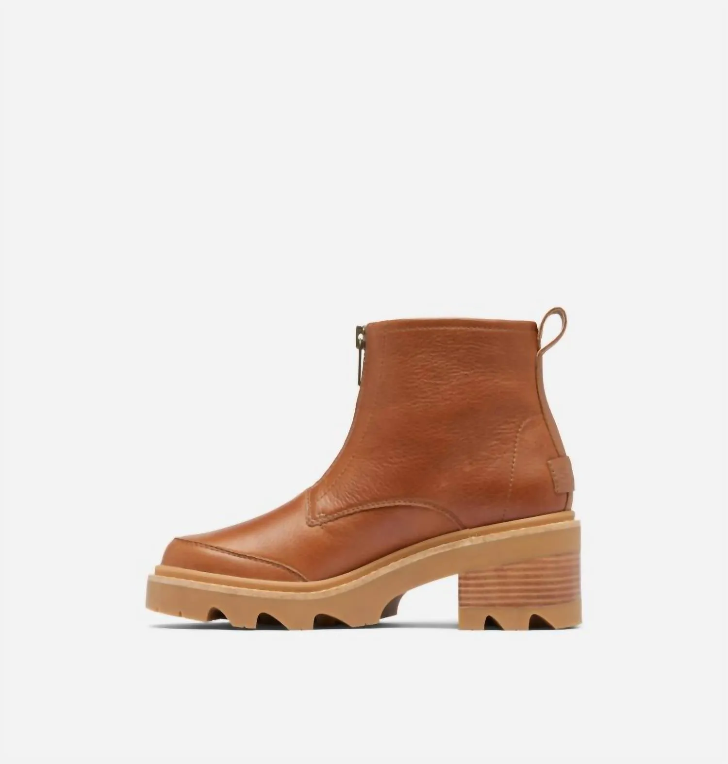Women's Joan Now Zip Boot In Velvet Tan / Gum 2