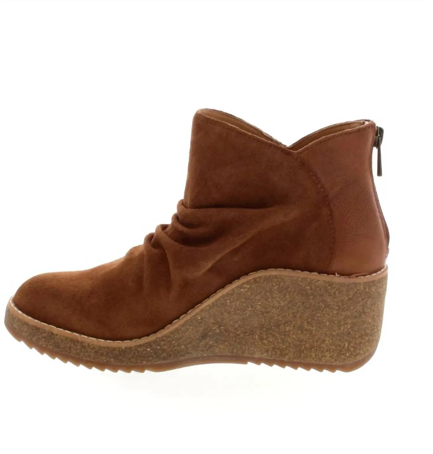 Women's Kara Wedge Bootie In Cognac