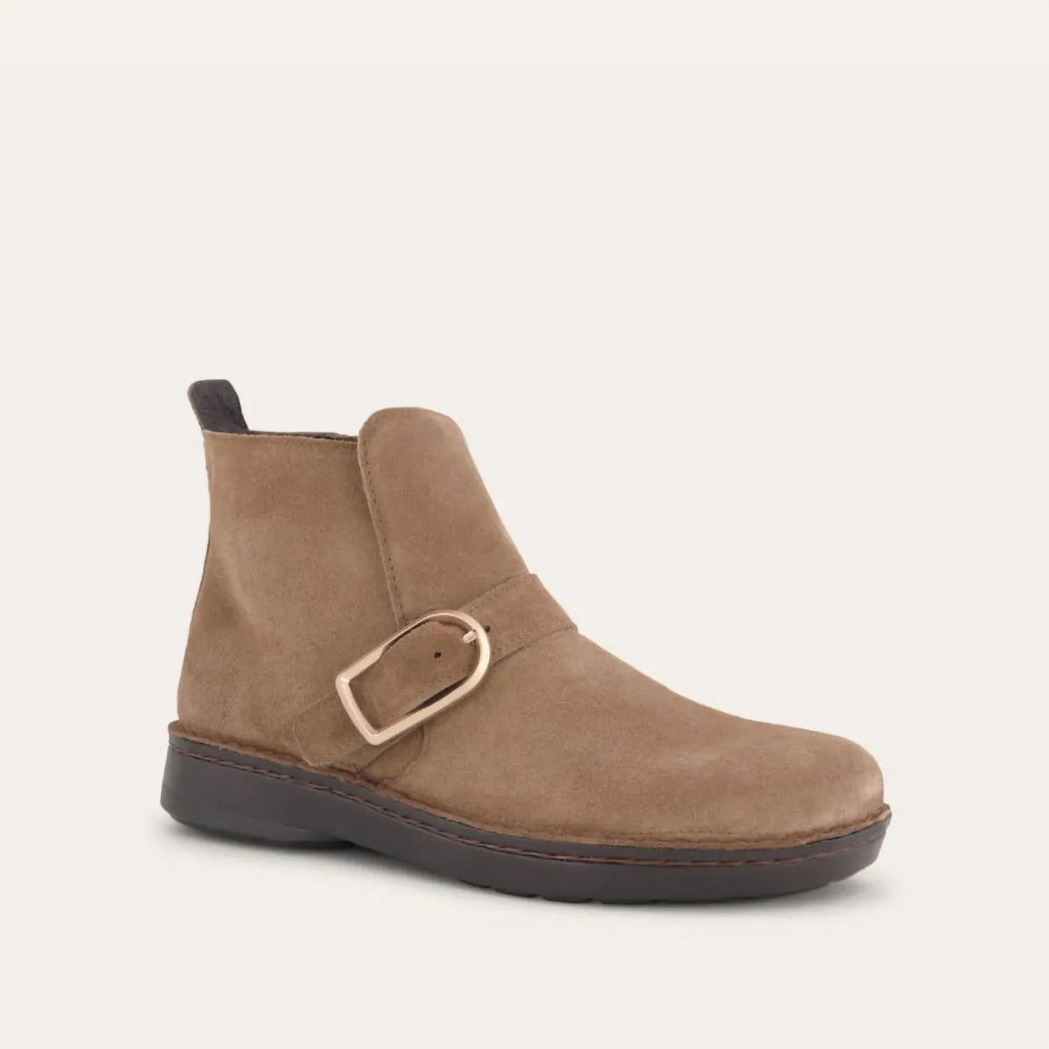 Women's Kolmer Bootie - Wide In Acorn Suede