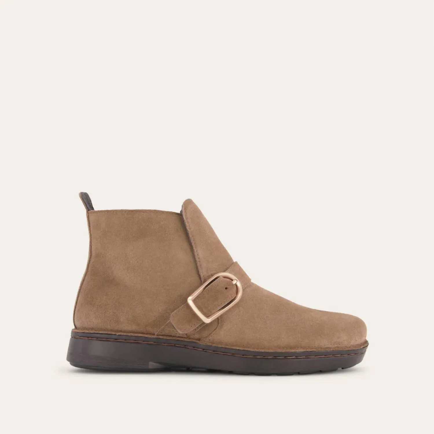 Women's Kolmer Bootie - Wide In Acorn Suede