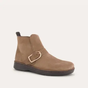 Women's Kolmer Bootie - Wide In Acorn Suede