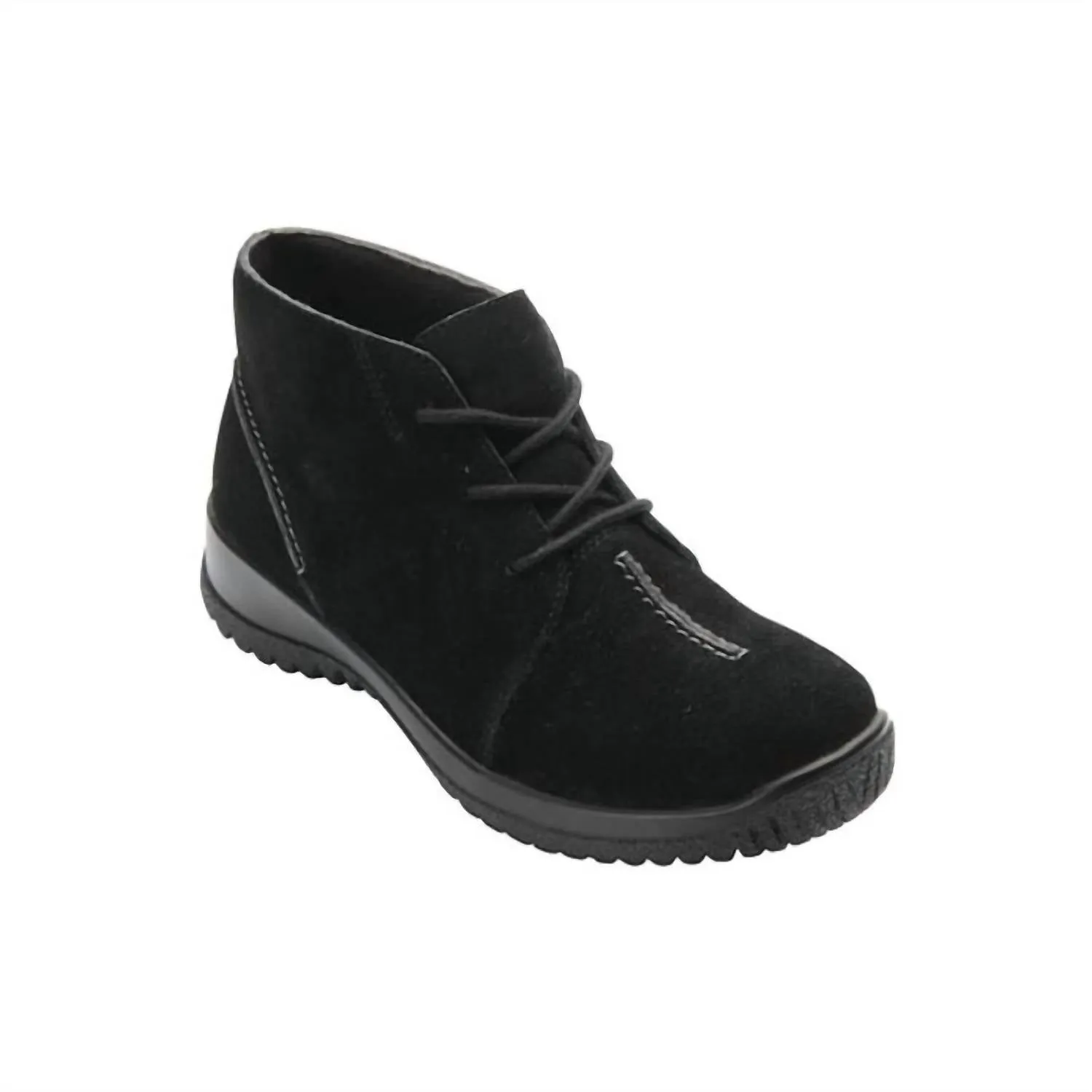Women's Krista Suede Ankle Boot In Black