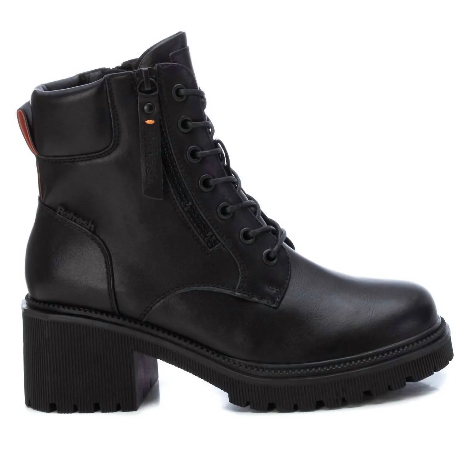 Women's Lace-Up Booties In Black