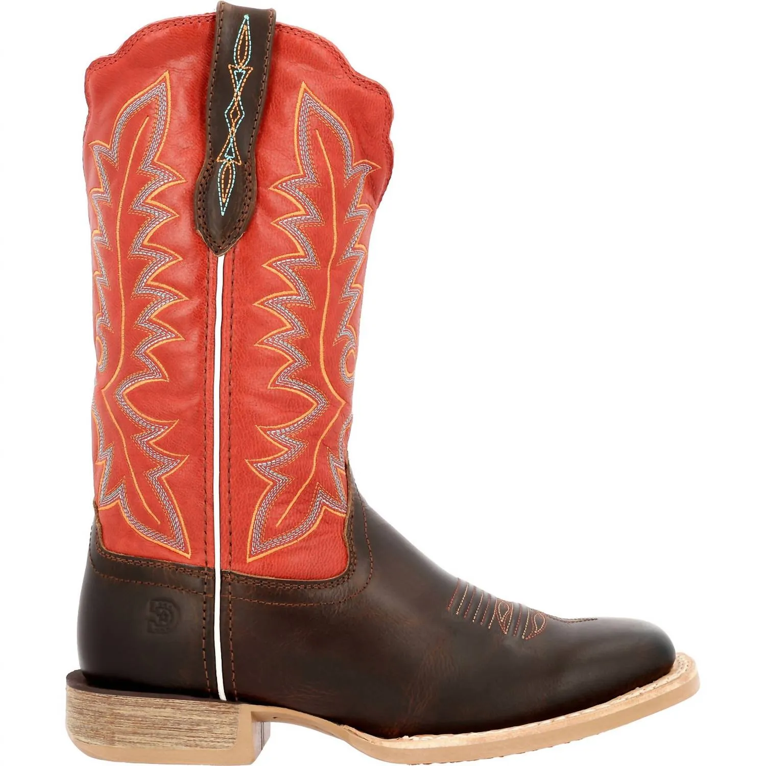 Women's Lady Rebel Pro Western Boot In Brown/orange