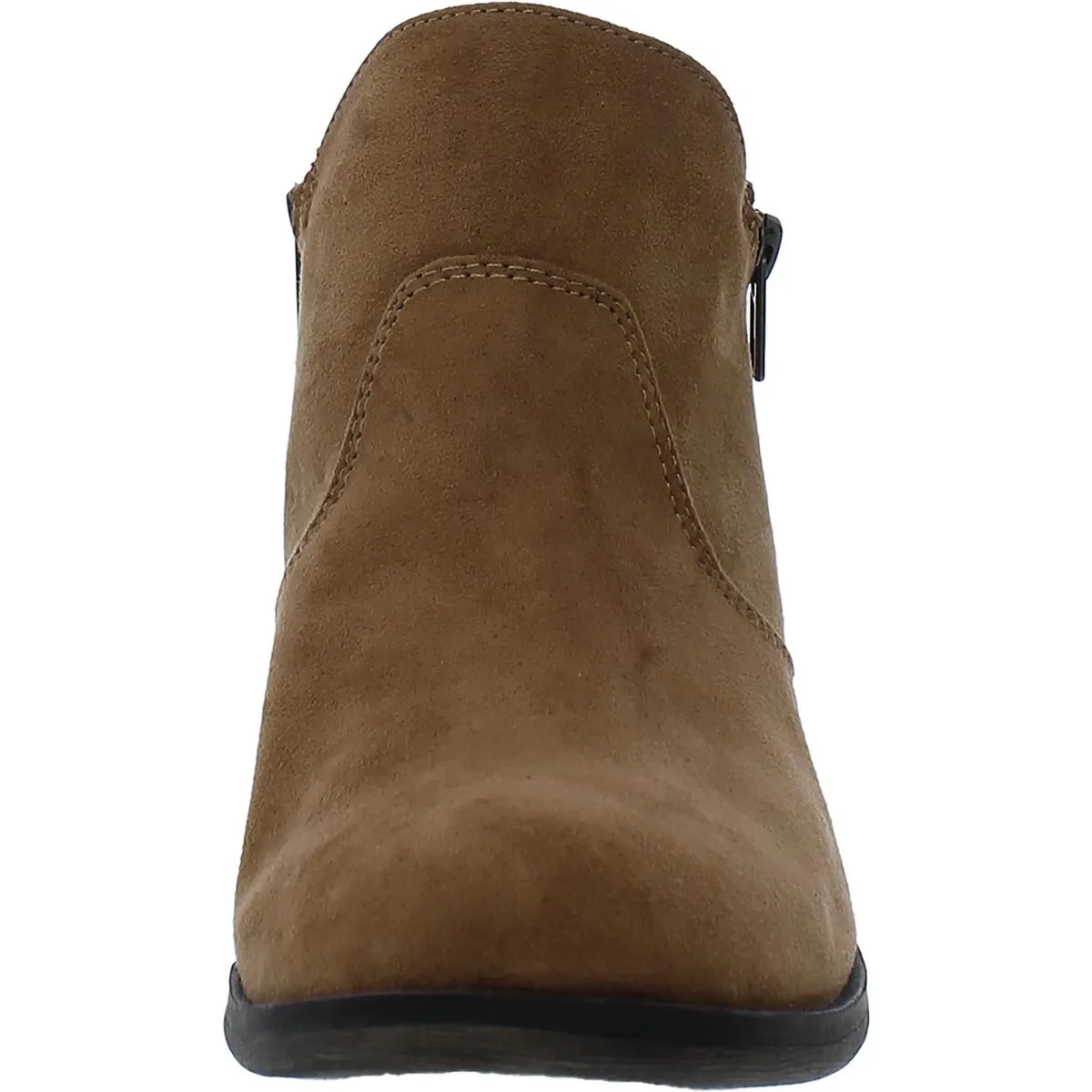 Womens Leather Laceless Ankle Boots