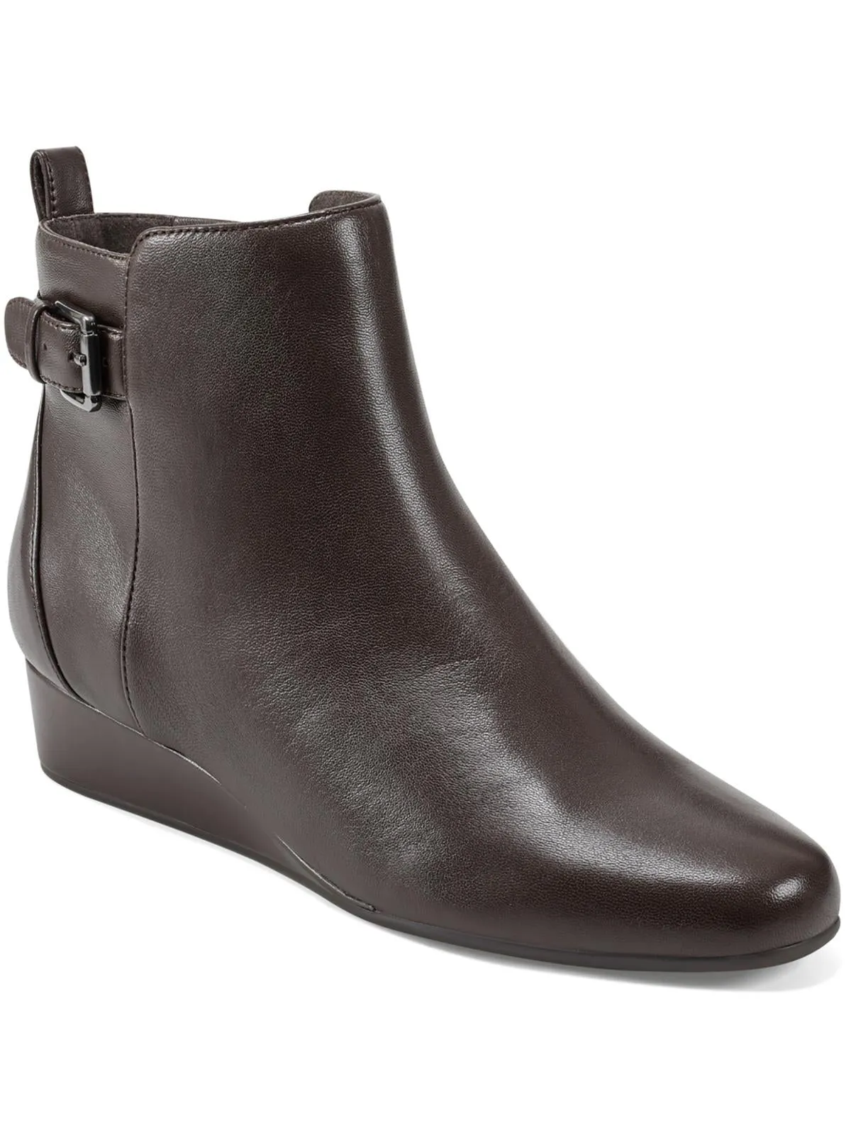 Womens Leather Pointed Toe Booties