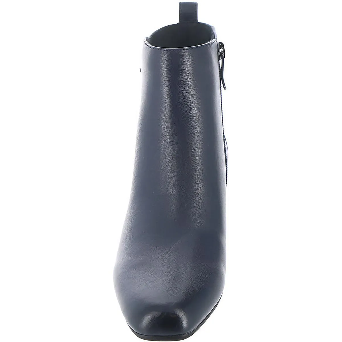 Womens Leather Pointed Toe Booties