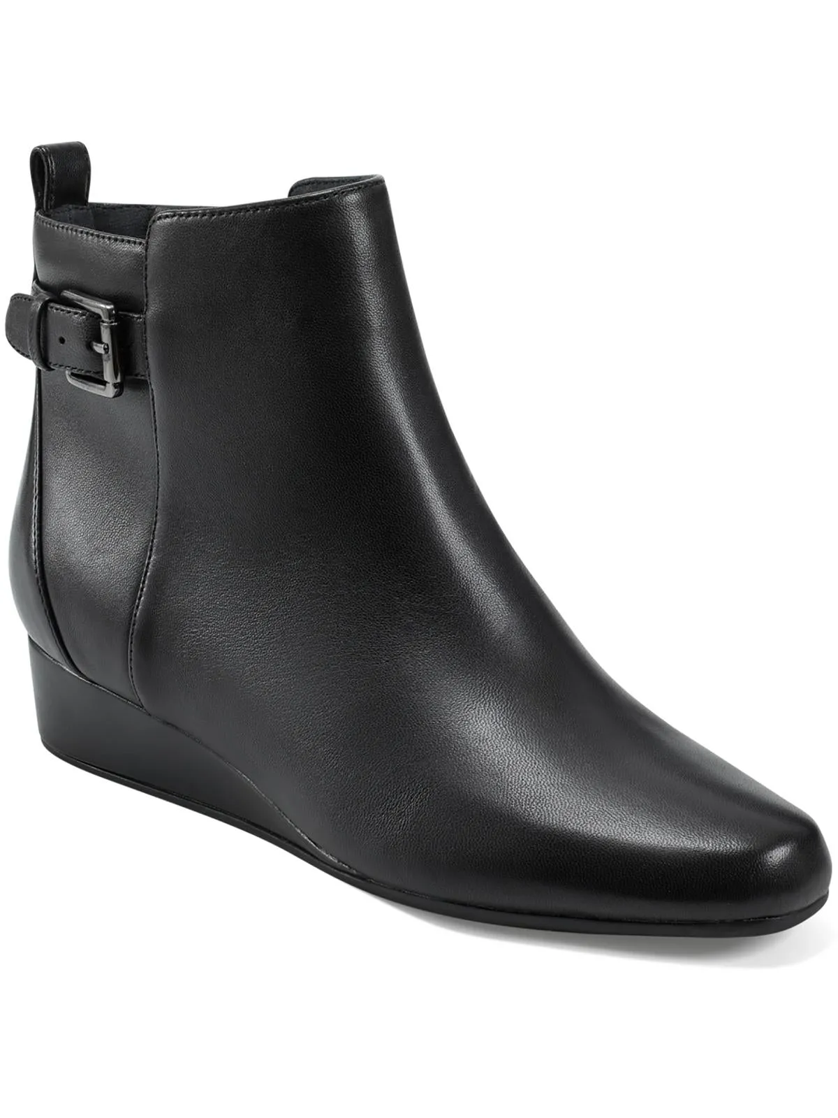 Womens Leather Pointed Toe Booties