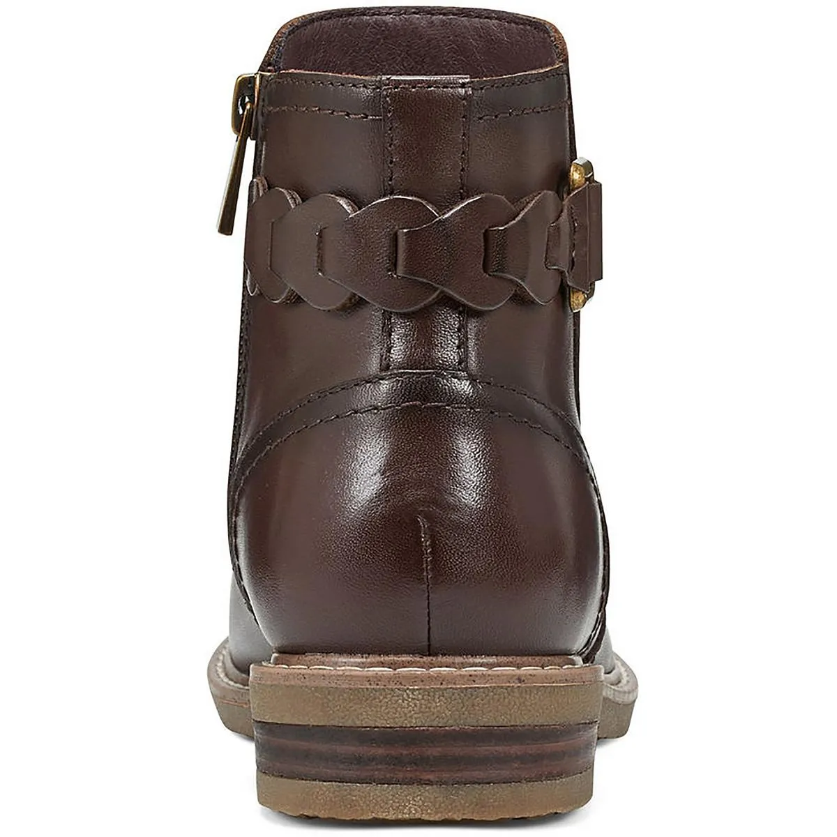 Womens Leather Side Zip Booties