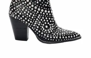 Women's Line Dance Bootie In Black