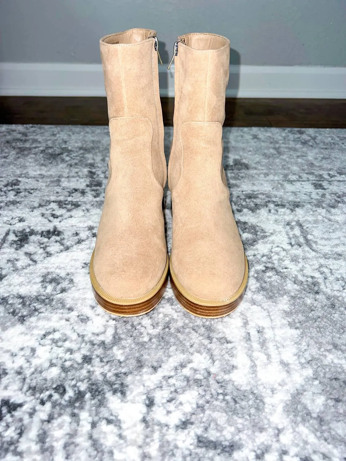 Women's Luca Block Heel Bootie In Khaki