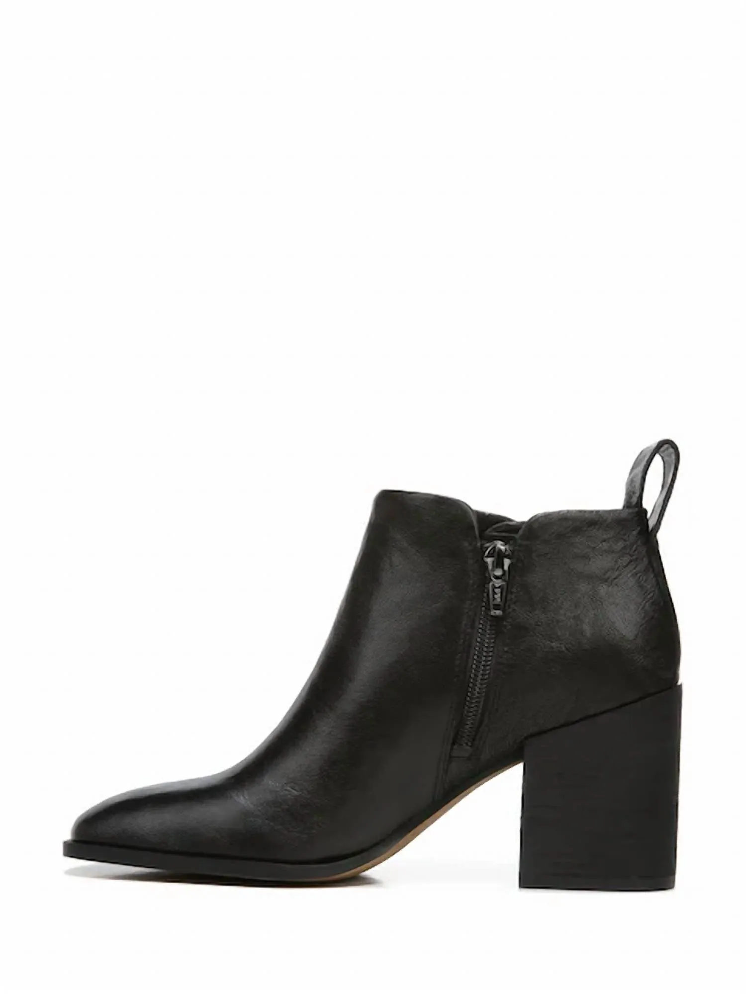Women's Lyssa Distressed Leather Ankle Boot In Black